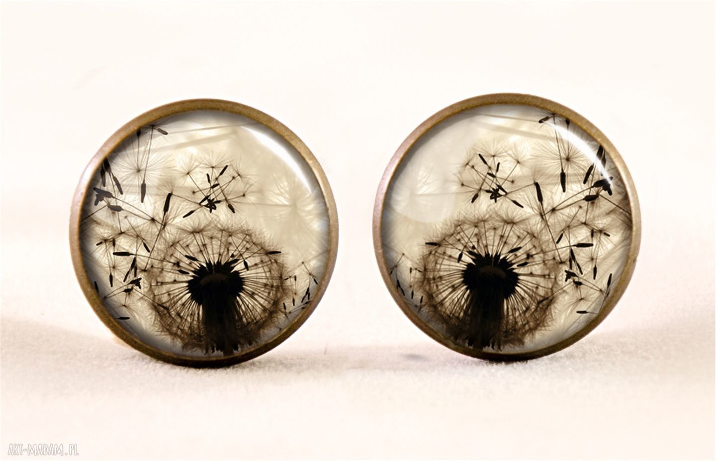 naszyjniki: Dmuchawiec Medalion z łańcuszkiem Ręcznie wykonane