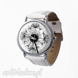 dmuchawiec - skórzany zegarek z dużą