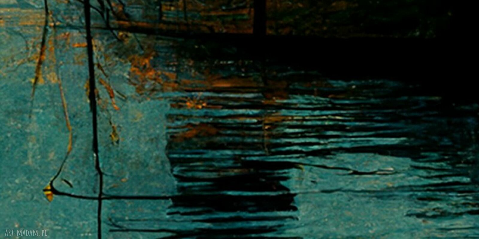 Obraz na płótnie ŁÓDŹ 4 - rybak na morzu lub jeziorze, 120x80 cm