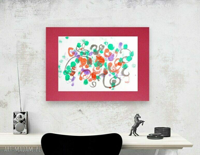 Abstrakcja do salonu i sypialni 30x40 cm - boho, minimalizm i nowoczesny klimat