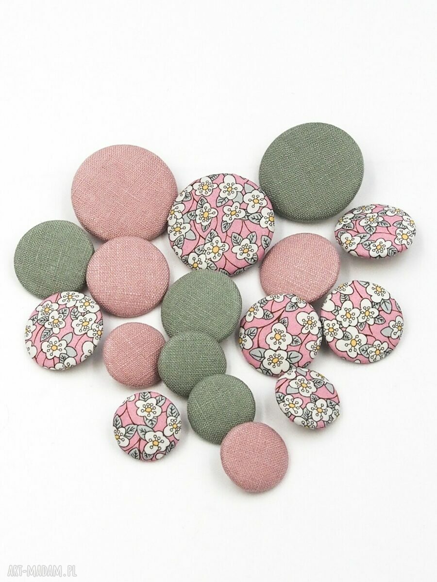 Gumeczki do włosów lniane zielone Linen Sage - komplet 2 szt.