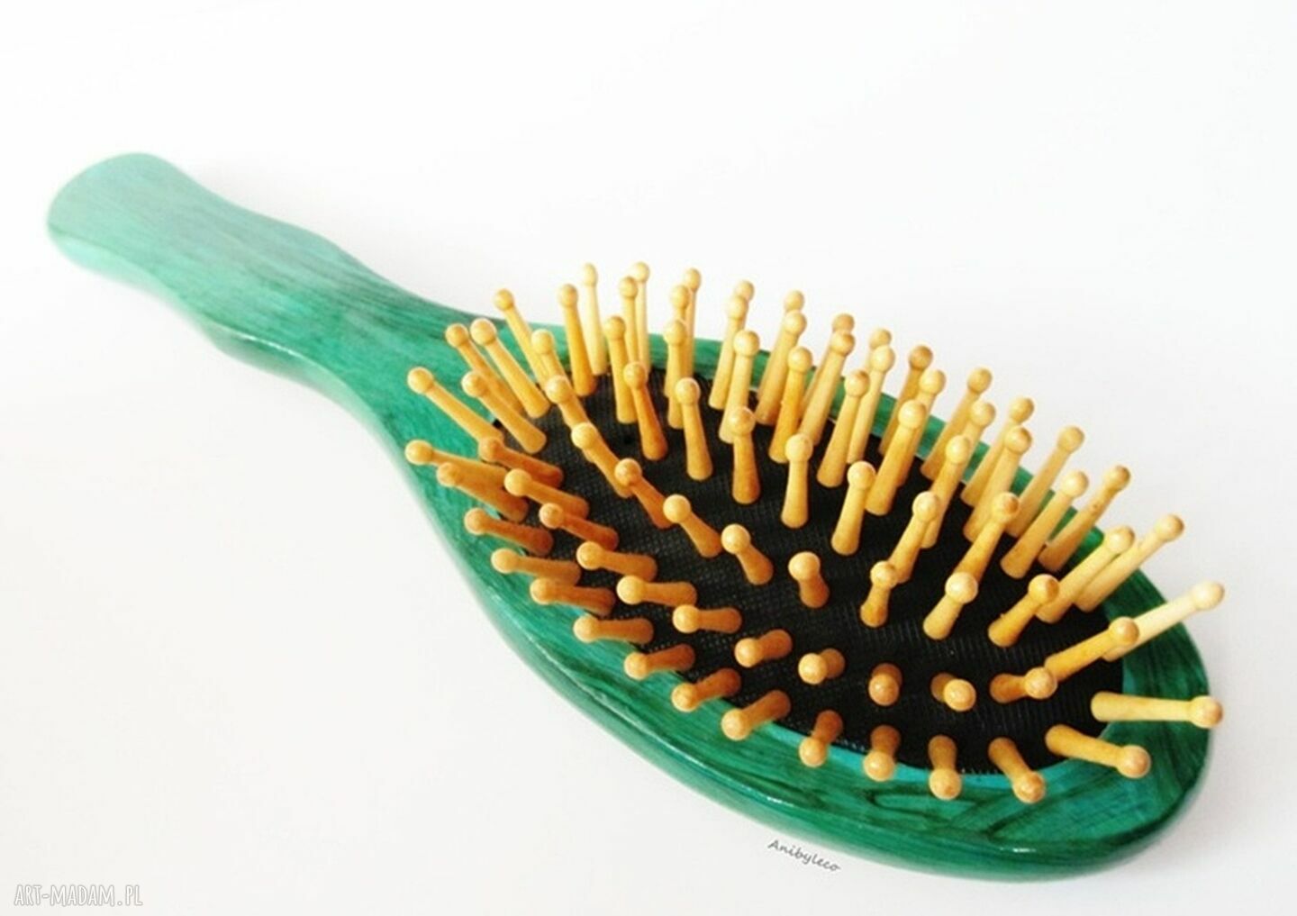 Szczotka do włosów w serduszka - handmade z FIMO