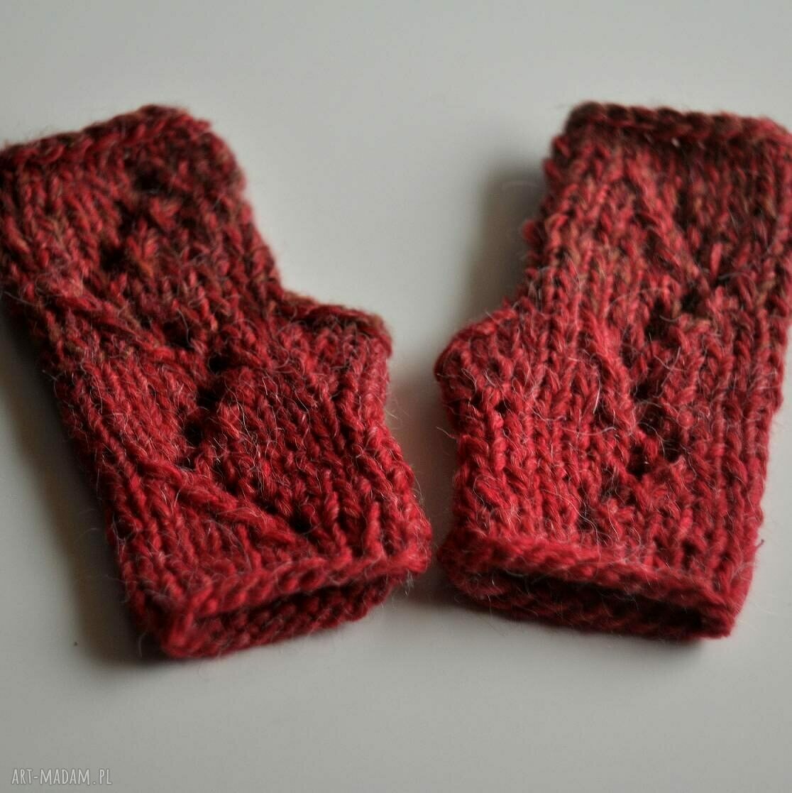 rękawiczki: rękawiczki mitenki Ręczne wykonanie