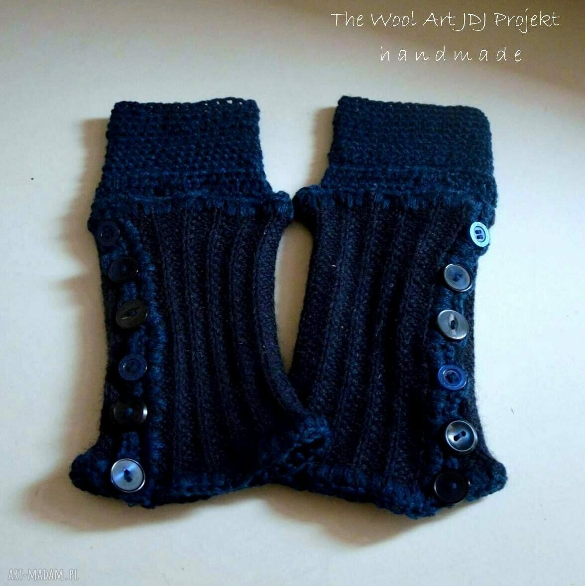 rękawiczki: rękawiczki mitenki Handmade