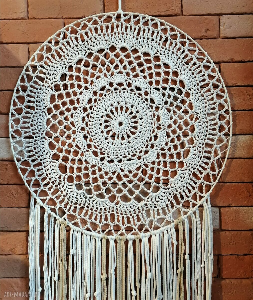 dekoracje: duży łapacz snów średnica 70 cm Ręcznie wykonane