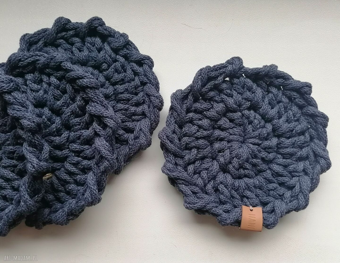 podkładki: Komplet podkładek pod kubki 4 szt ręczne wykonanie