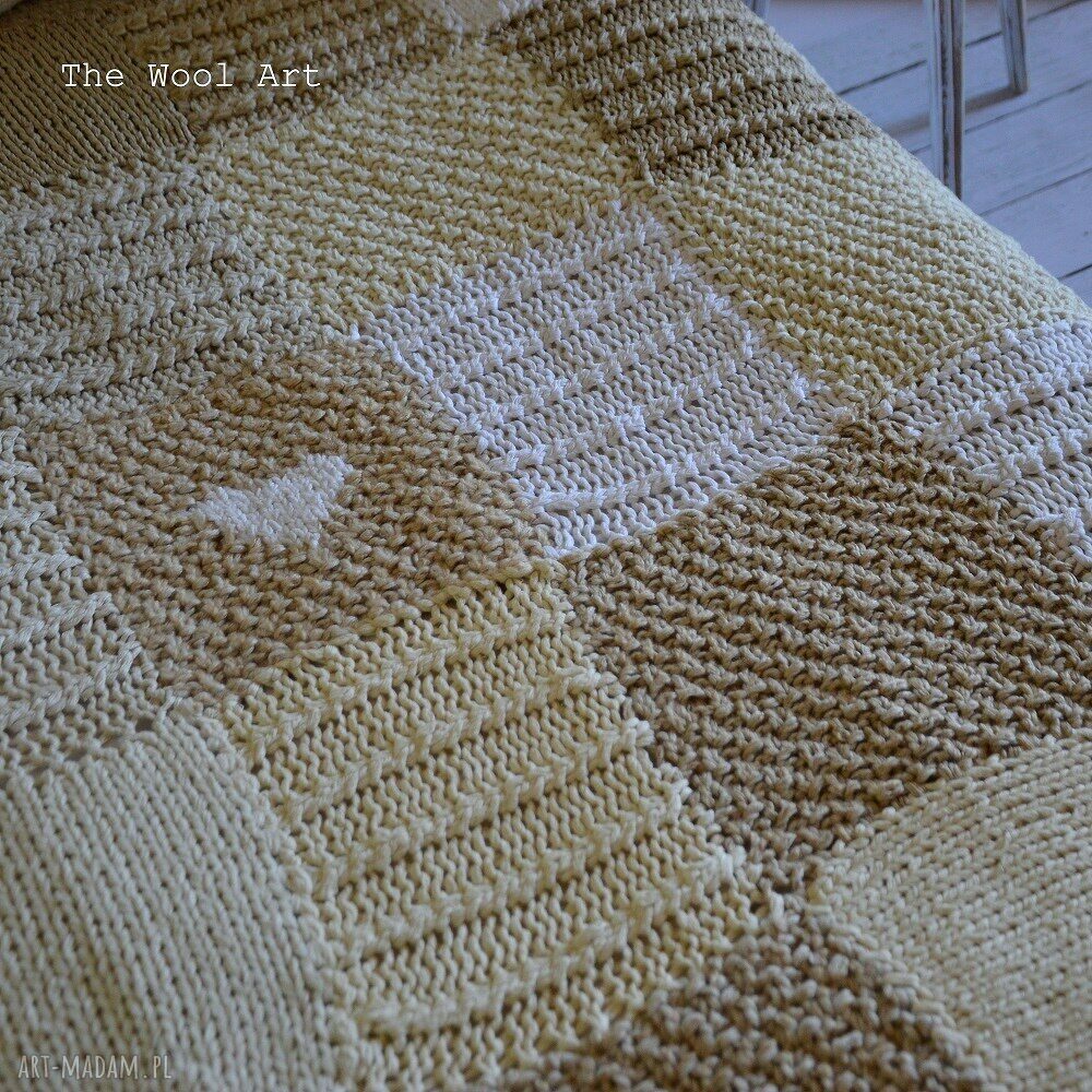 dom: pled kocyk Ręcznie wykonane