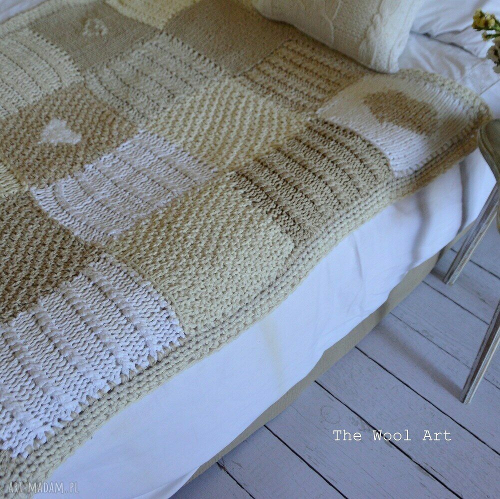 dom: pled kocyk Ręcznie wykonane