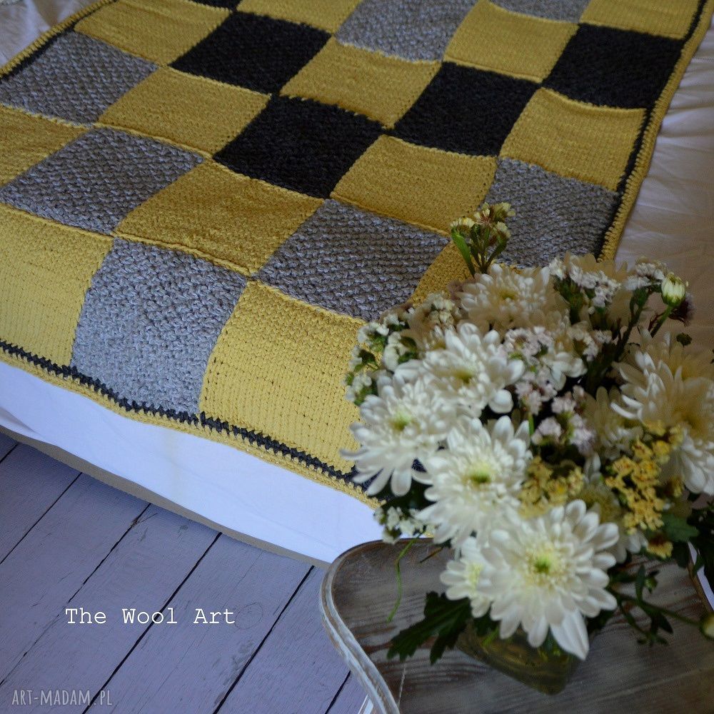 koce i narzuty: pled patchwork zamówienie hand made