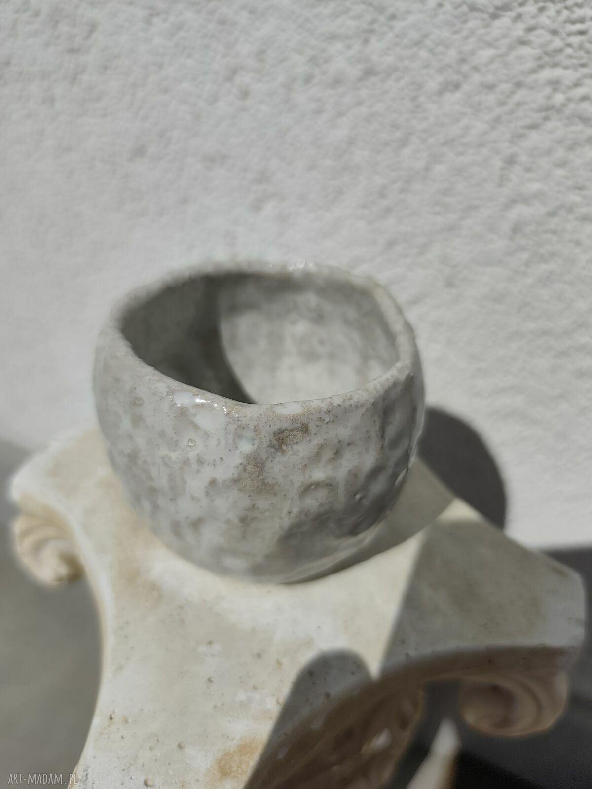 Osłonka ceramiczna do doniczki - ręcznie szkliwiona donica
