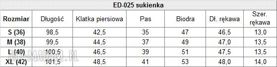 Dopasowana sukienka Flora z kołnierzykiem granatowa w listki 025