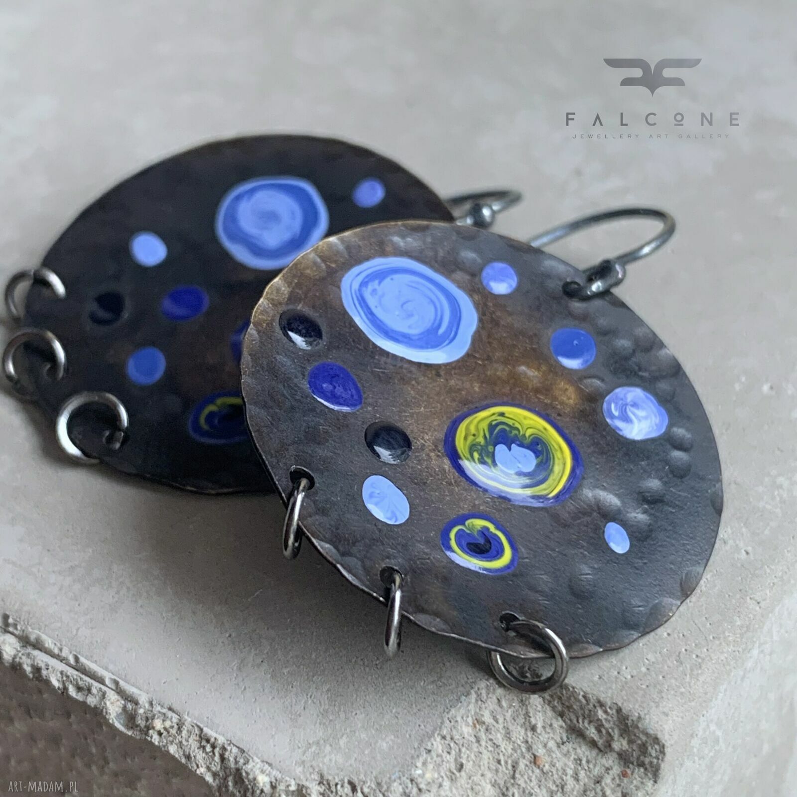 Kolczyki Dots - Gwiaździsta Noc (in the Colors of a Starry Night)