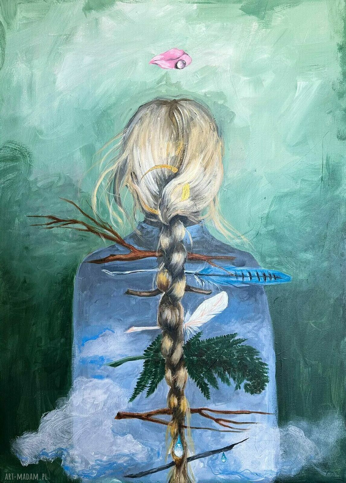 Drabina Czarownicy - obraz akrylowy na płótnie 70x50 cm
