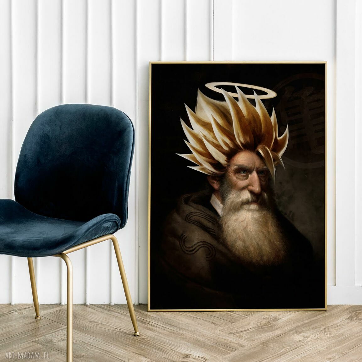 Oryginalny plakat Dragon Ball History 30x40 cm w brązowej tonacji