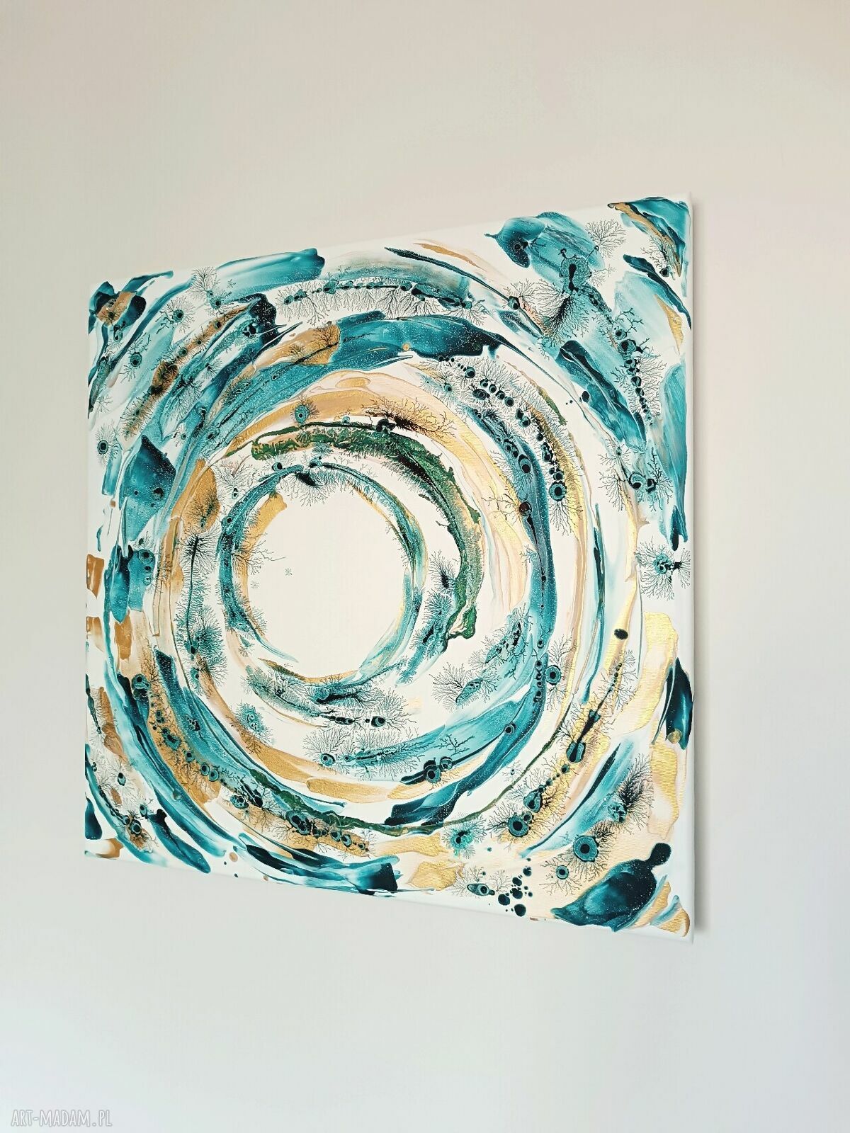 Obraz Dream 60x60 3D - ręcznie malowana abstrakcja do salonu