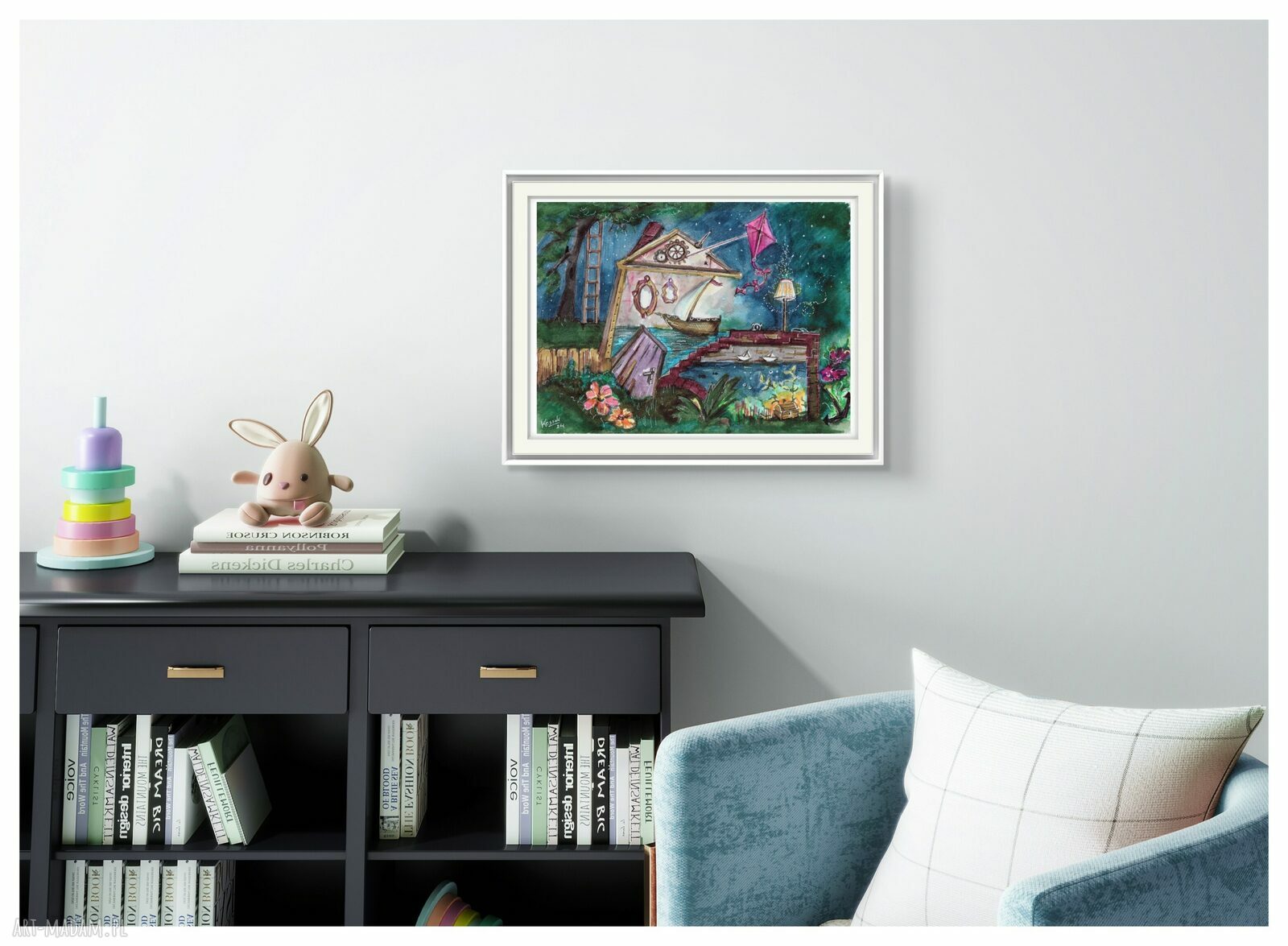 Dreams - Magiczny Dom - ilustracja A4 z serii Dreams