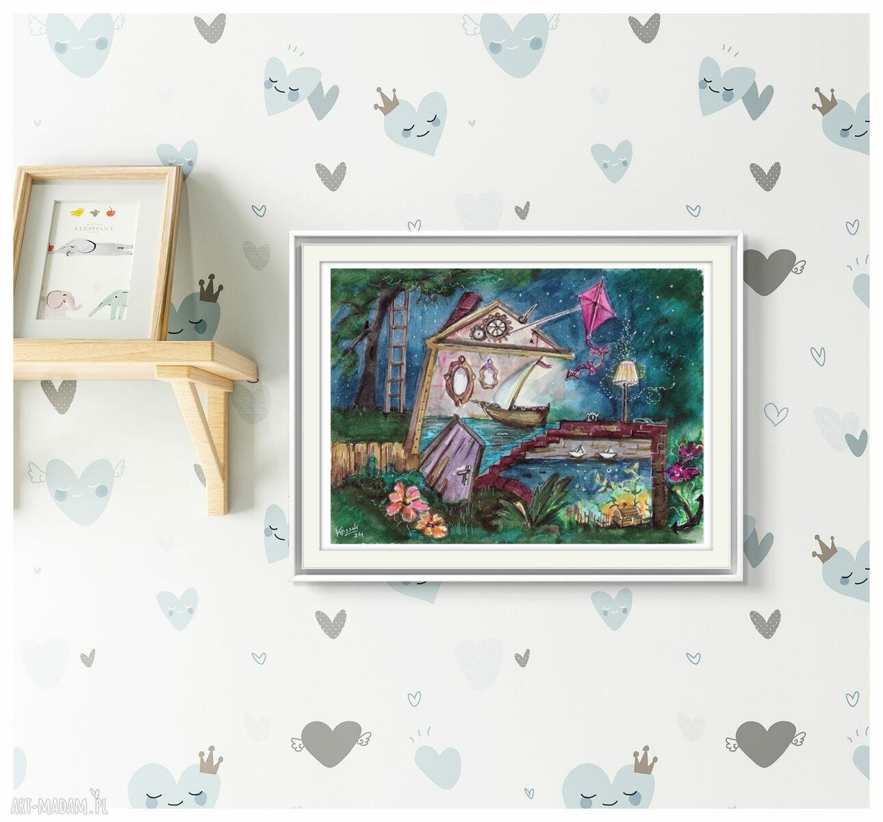 Dreams - Magiczny Dom - ilustracja A4 z serii Dreams