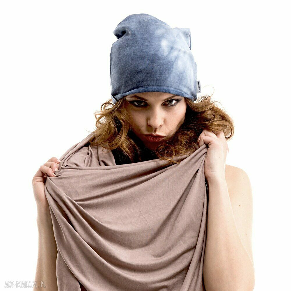 Dresowa Czapka Beanie DENIM