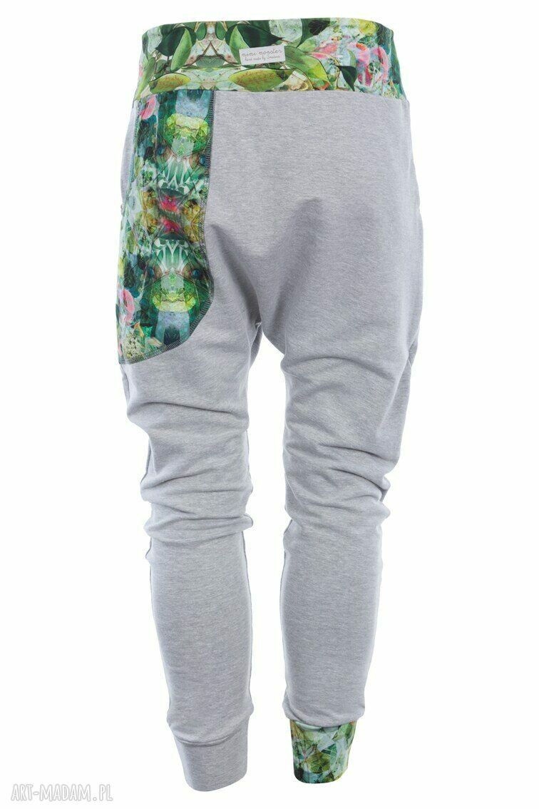 Spodnie dresowe damskie JUNGLE baggy - szare