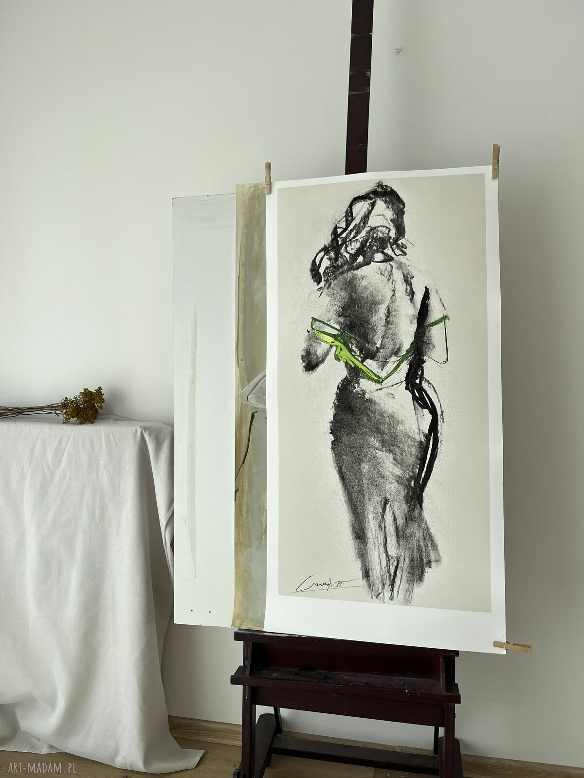 Dress 101x50 - grafika kobieca Louka do sypialni
