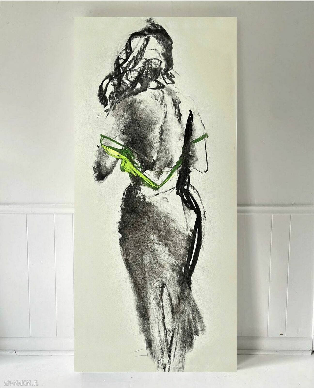 Dress 101x50 - grafika kobieca Louka do sypialni