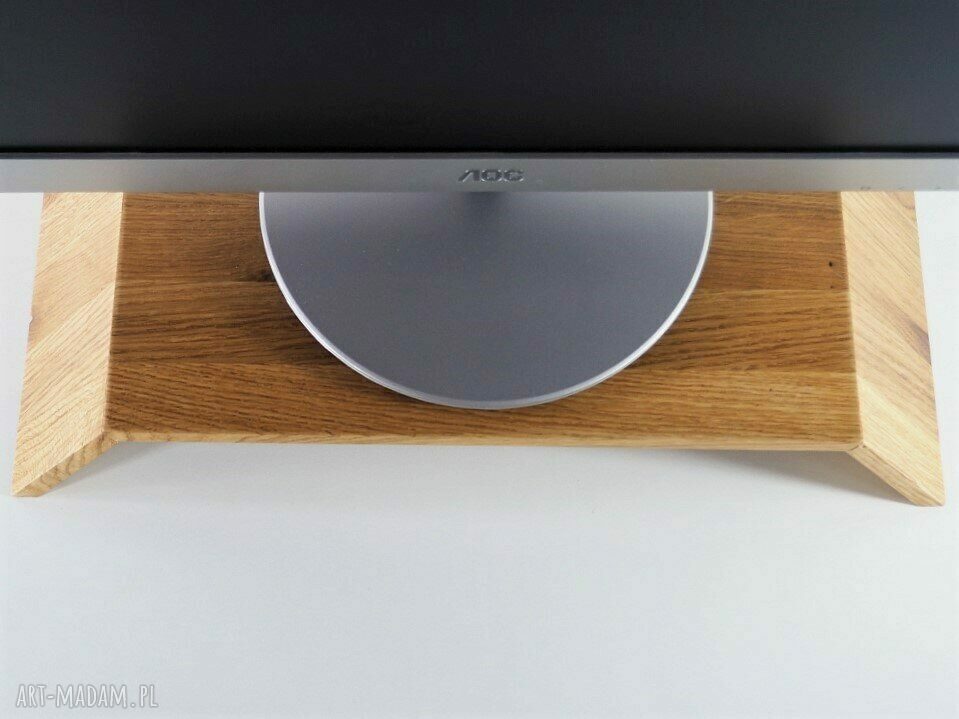 Drewniana podstawka pod monitor - stojak pod monitor