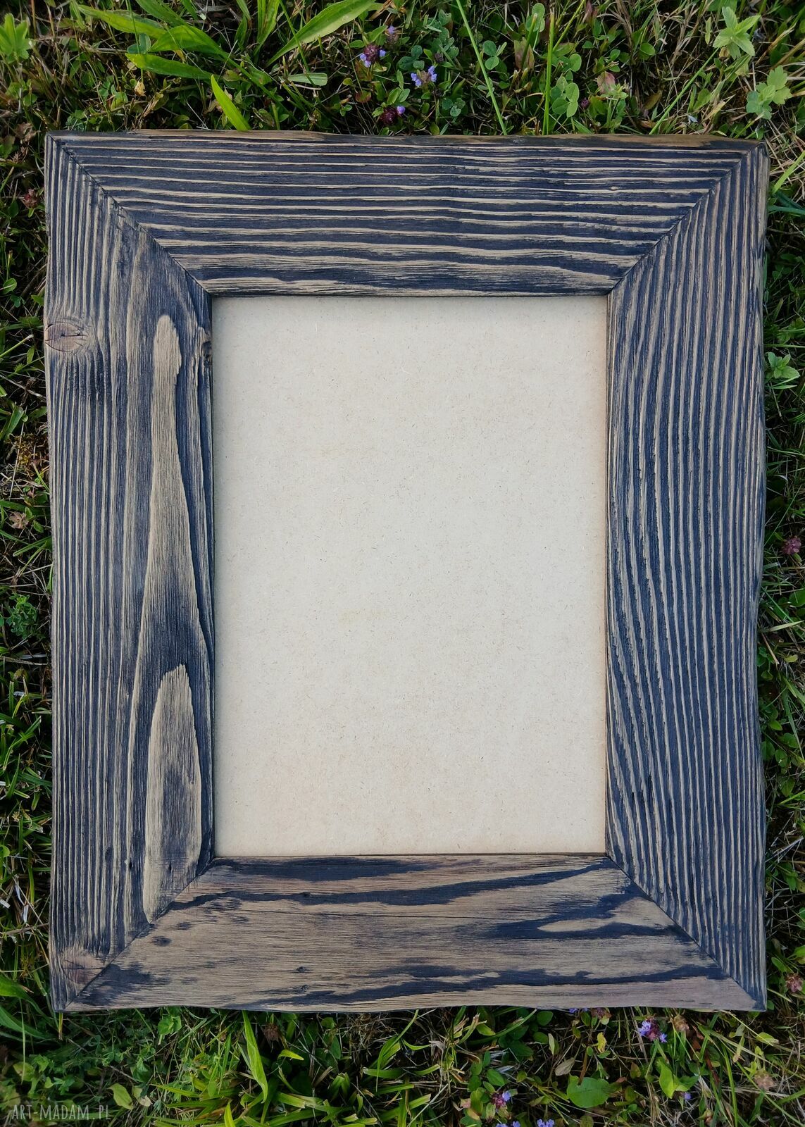 Drewniana rama 25 x 35 cm z charakterem starego drewna