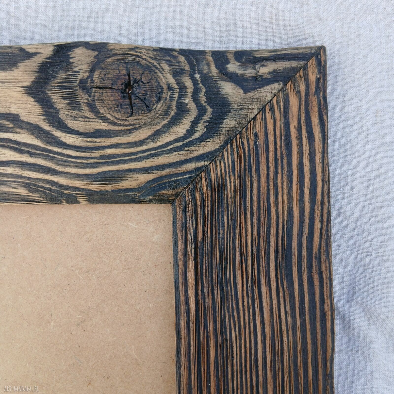 Drewniana rama 30x40 cm - szczotkowane, przytulne wnętrze