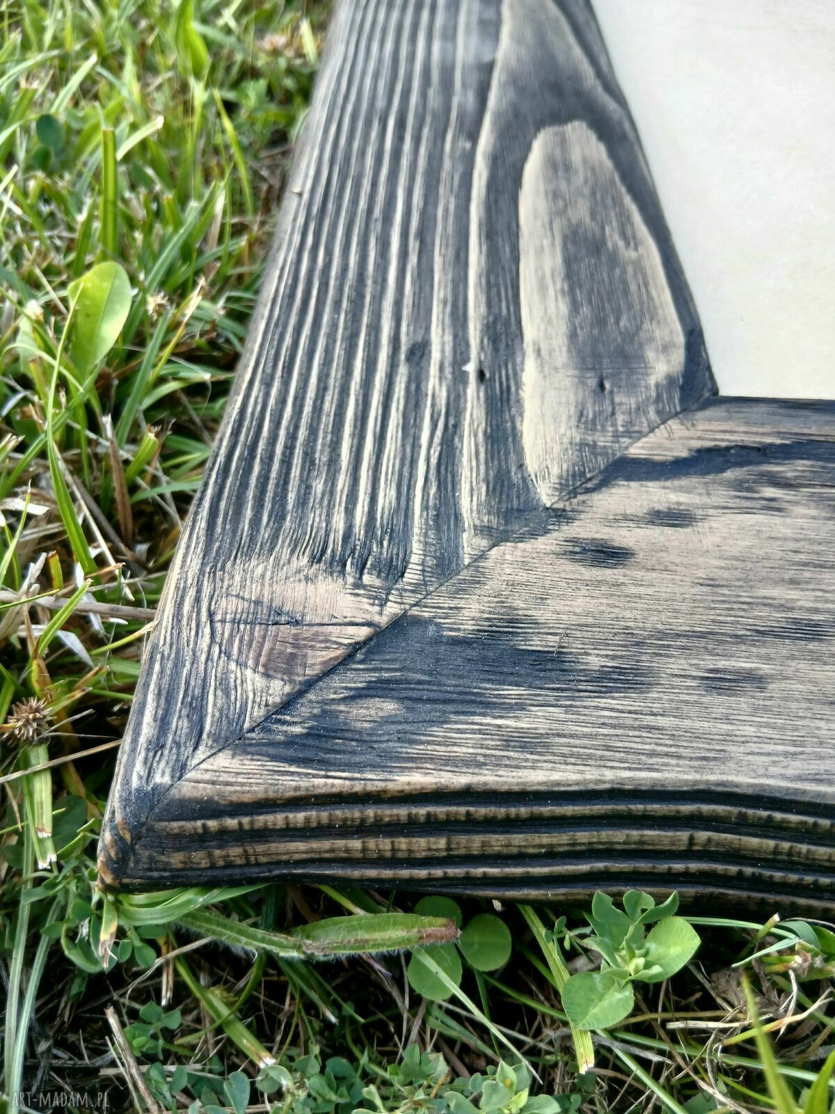Drewniana rama 25 x 35 cm z charakterem starego drewna