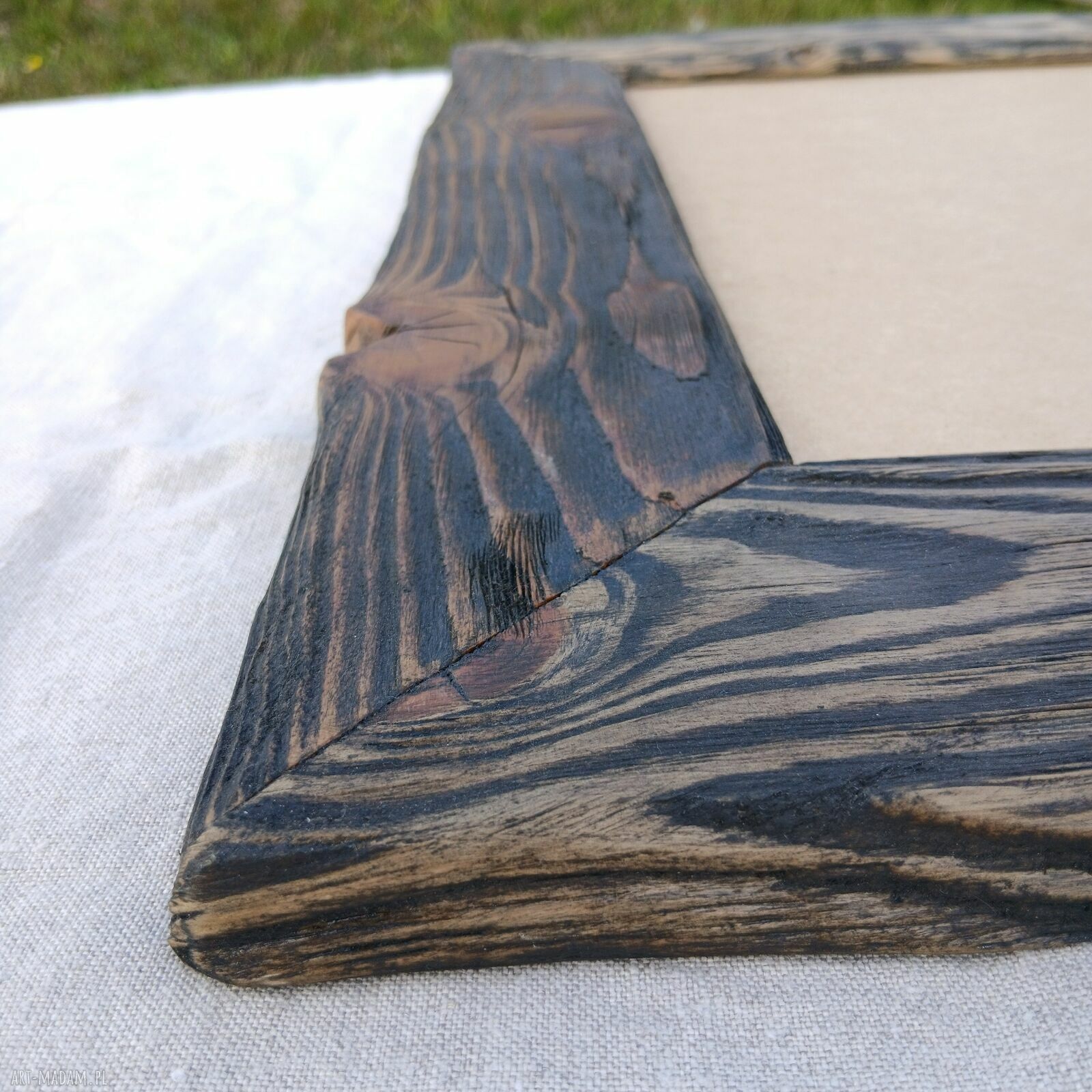 Drewniana rama 30x40 cm - szczotkowane, przytulne wnętrze