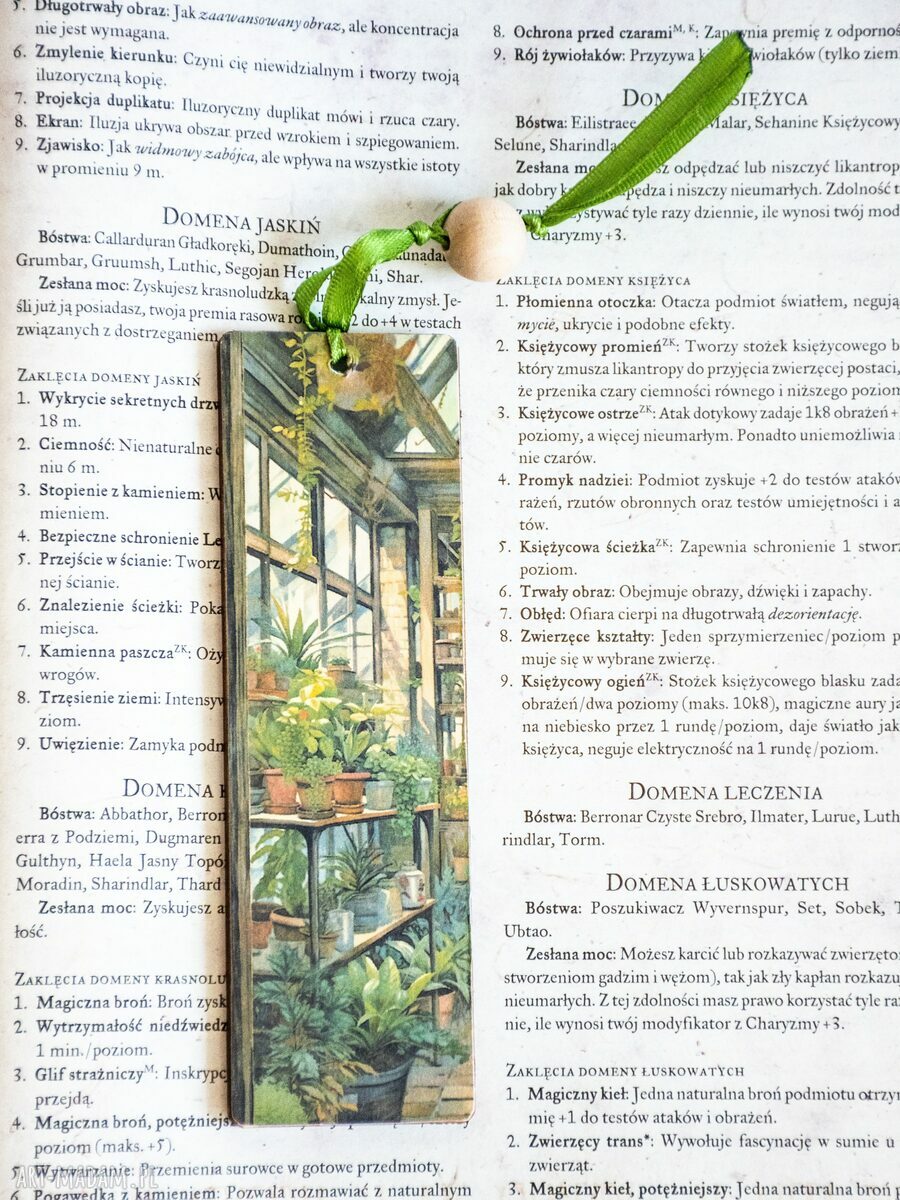 Drewniana zakładka do książki dla kociary nr 3 - kociak i kwiaty