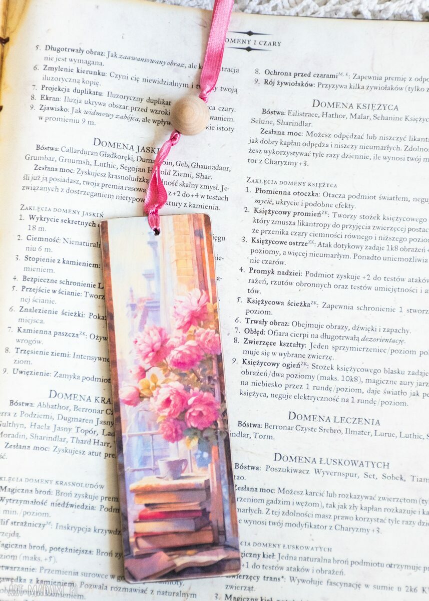 Drewniana zakładka do książki - Zakochani