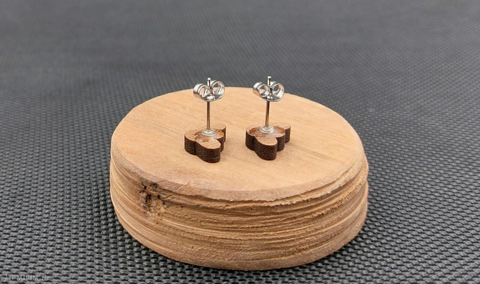 Kolczyki drewniane BANANY Siamil art