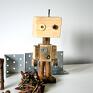 handmade dekoracje drewniany robot