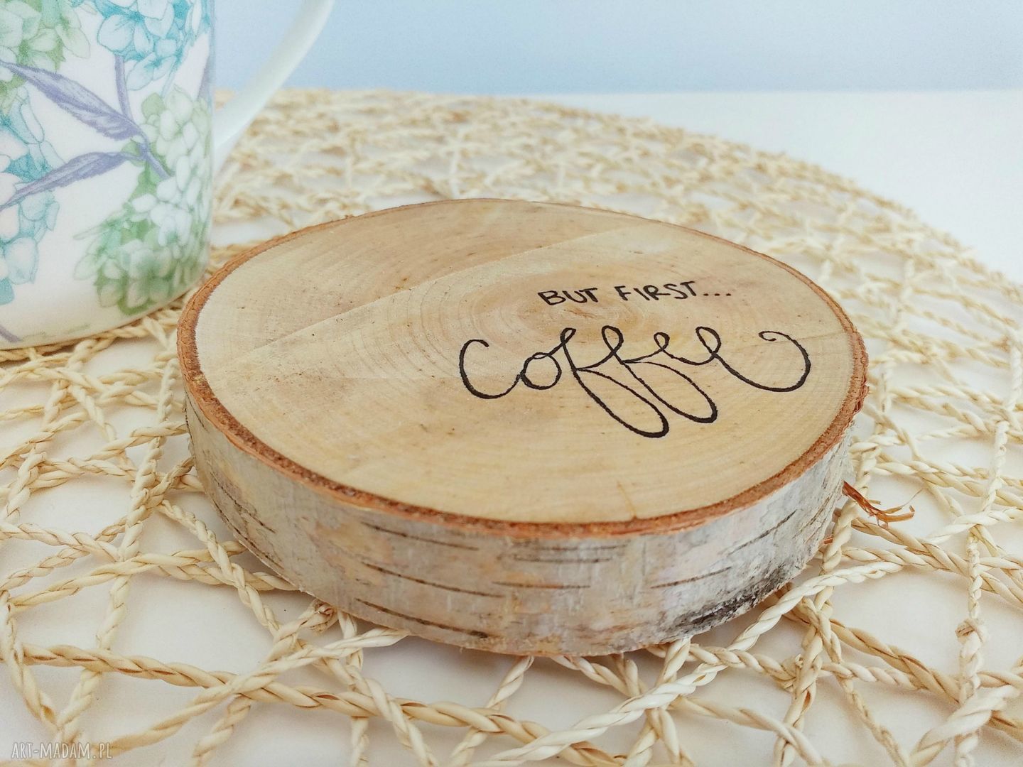 podkładka pod kubek brzoza HandMade