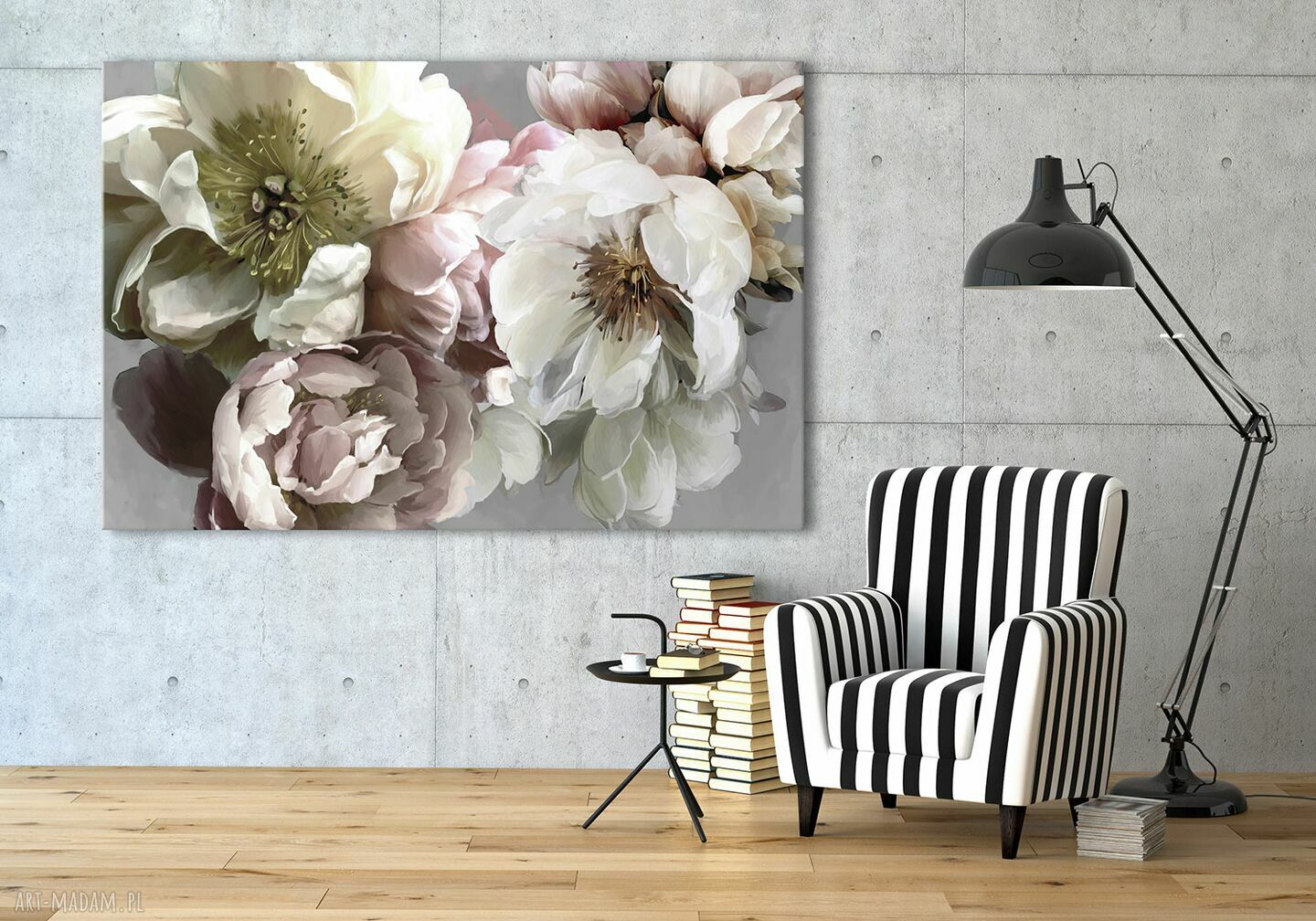 Obraz drukowany na płótnie KWIATY PIWONII 120x80 cm 03165
