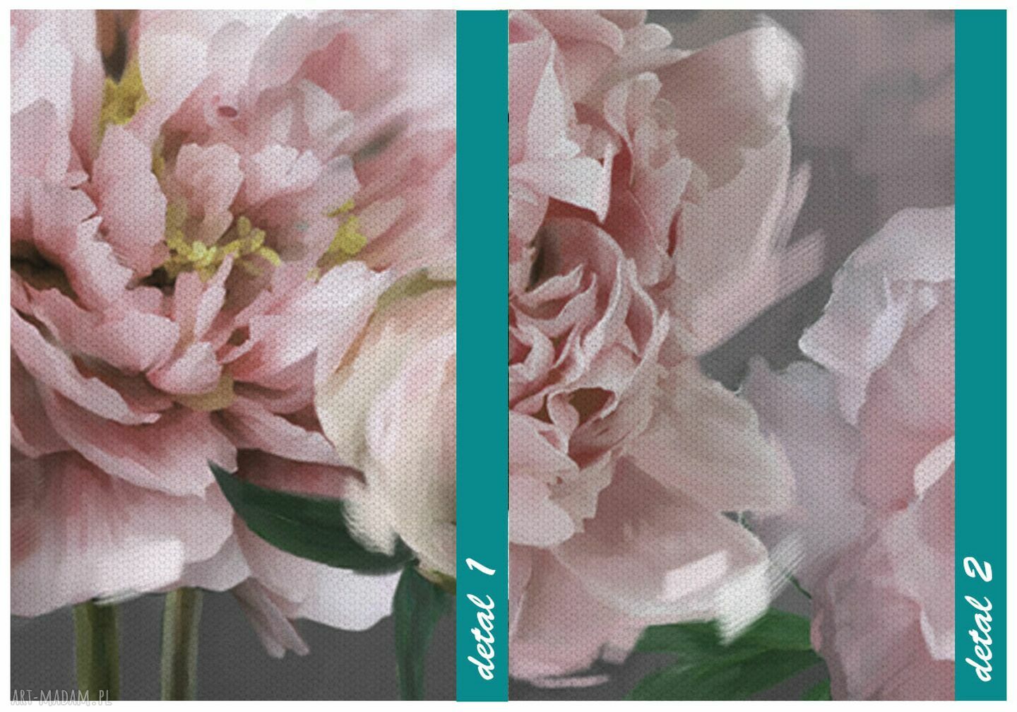 Obraz drukowany na płótnie Kwiaty Piwonii 147x60 cm - nowoczesna dekoracja do salonu