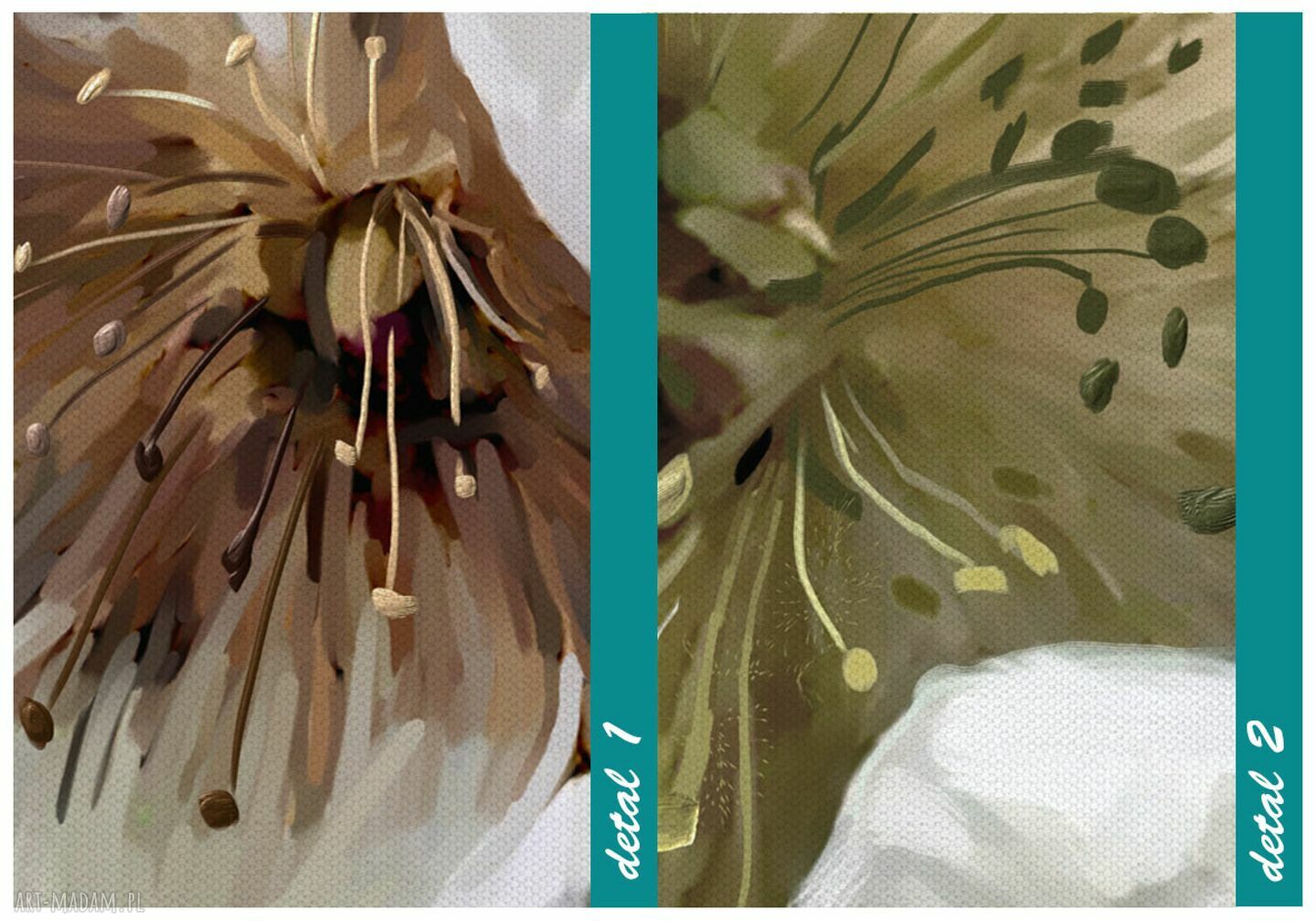 Obraz na płótnie Piwonie 150x60 cm - druk gotowy do zawieszenia