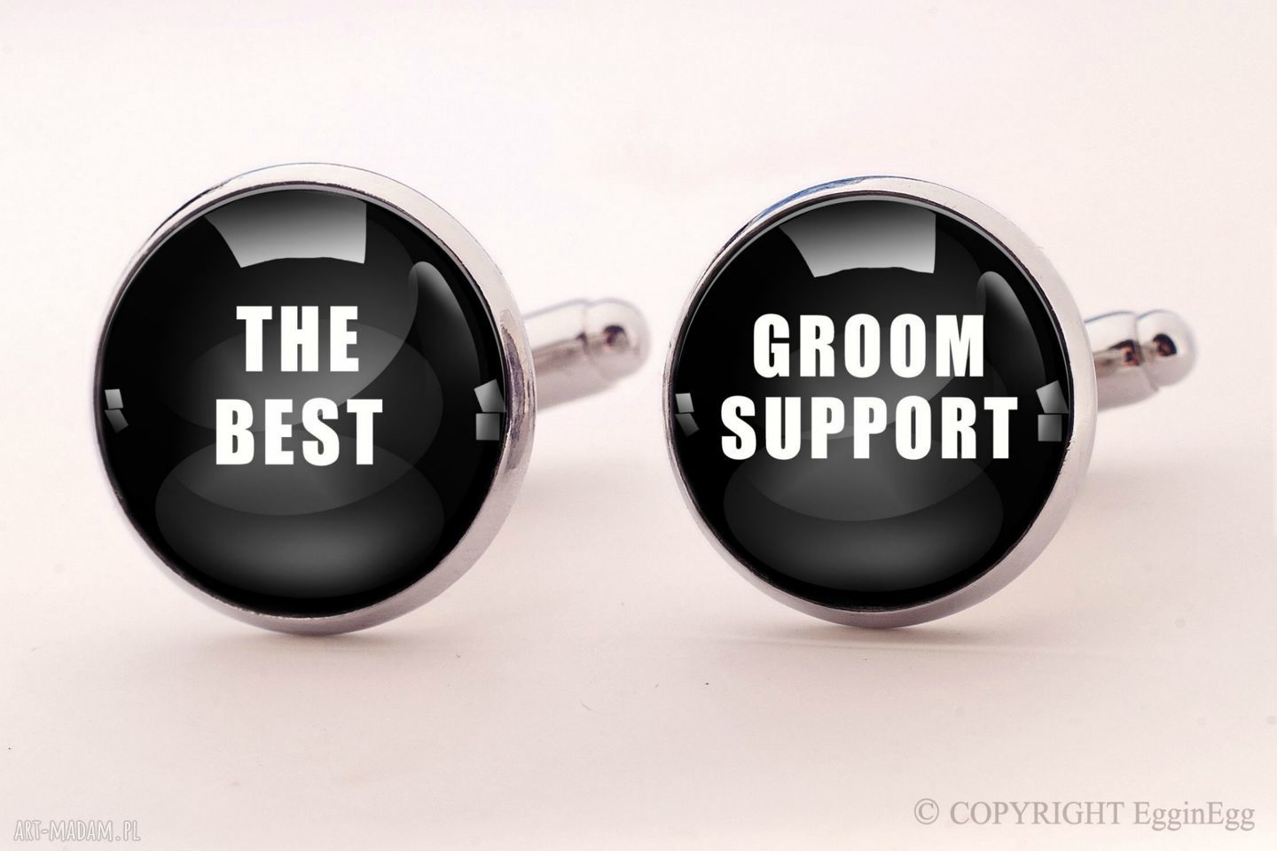Świadek ślubne spinki mankietów 0881 męskie drużba