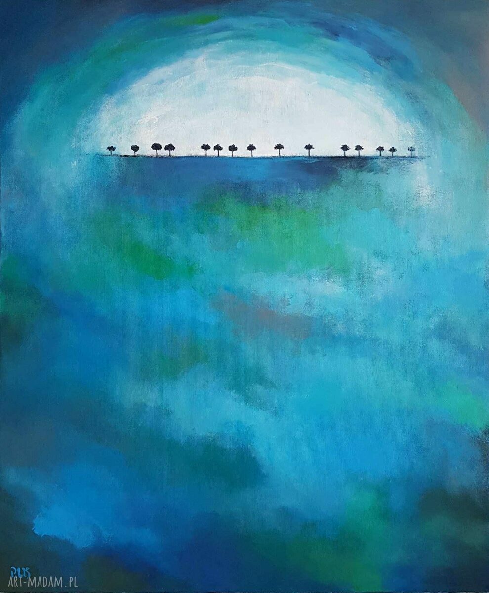 Obraz akrylowy “Drzewa” 60x50 cm - autorska praca handmade