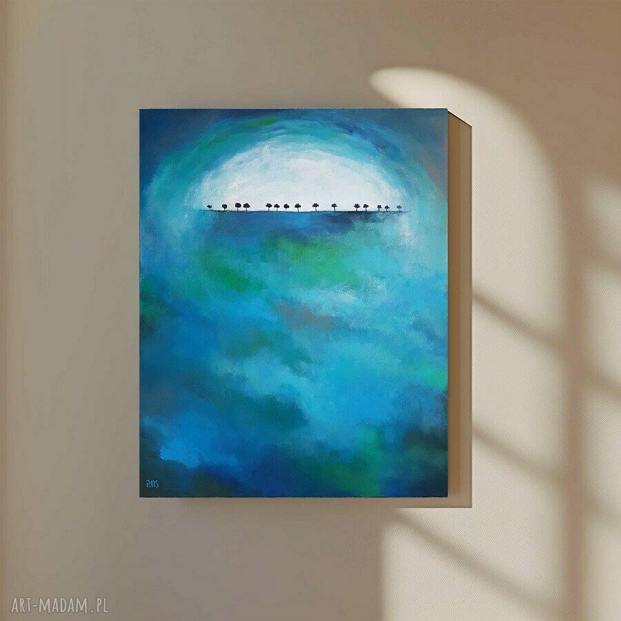Obraz akrylowy “Drzewa” 60x50 cm - autorska praca handmade
