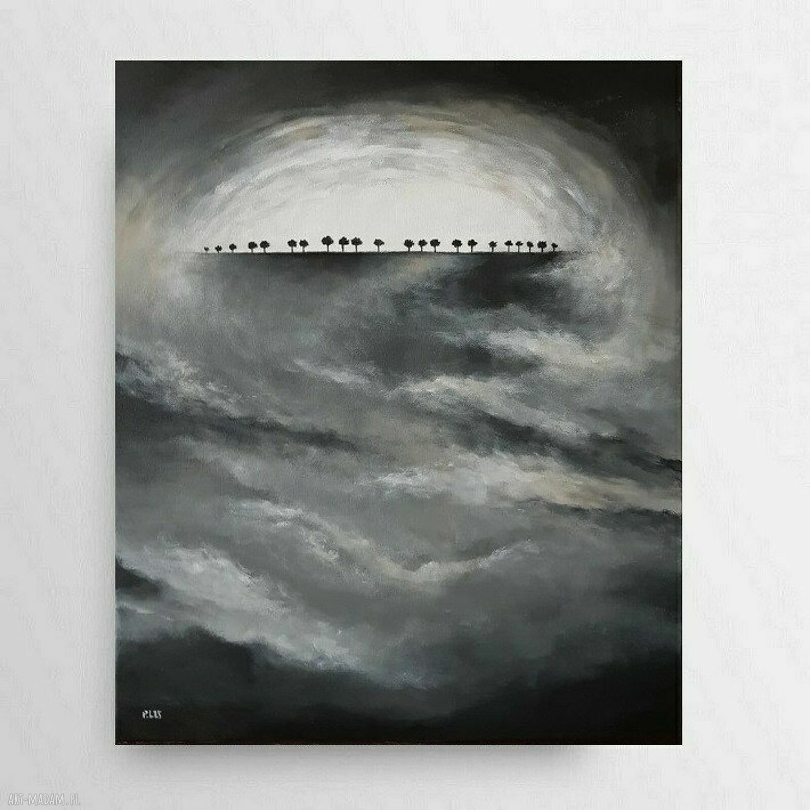 Drzewa - obraz akrylowy na płótnie 60x50 cm