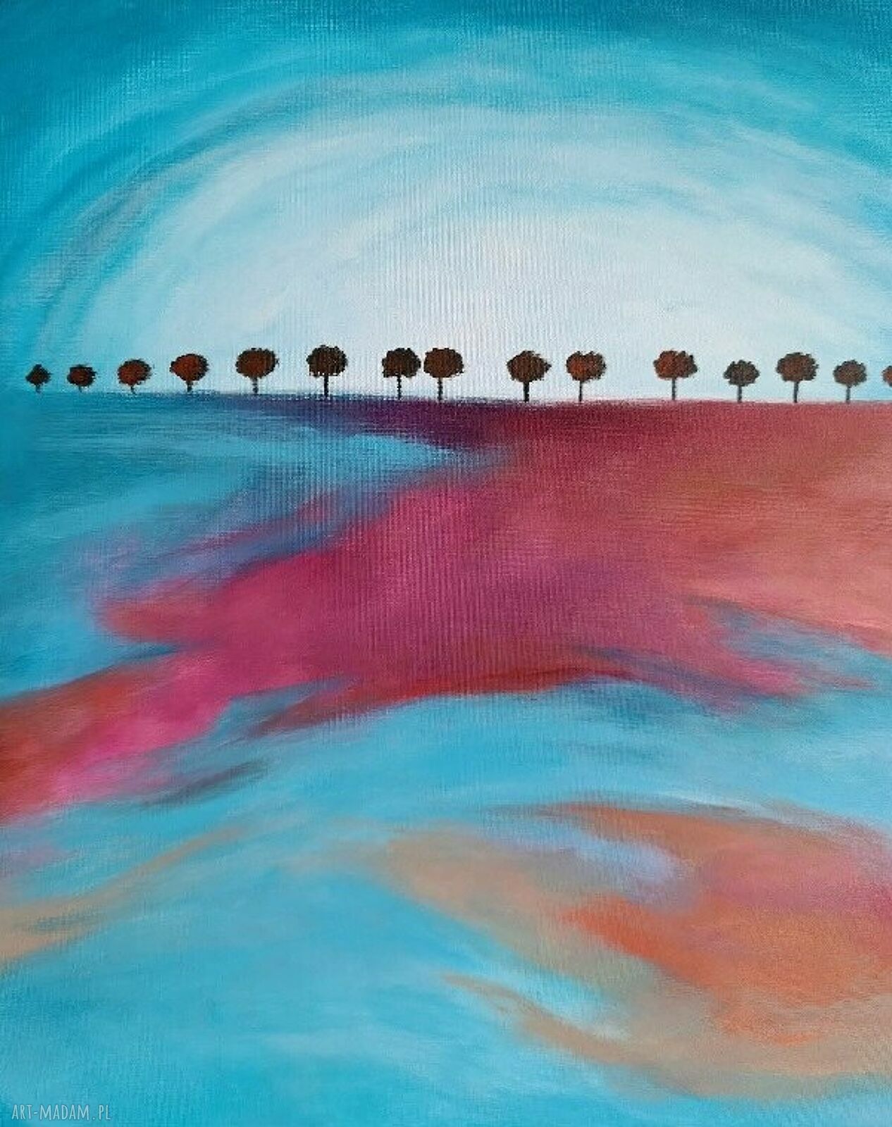 Drzewa - obraz akrylowy 60 x 50 cm