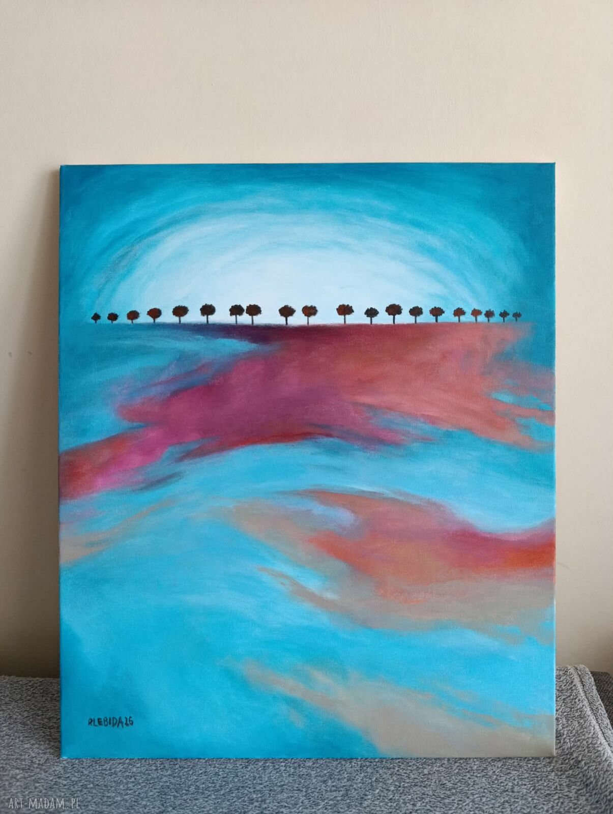 Drzewa - obraz akrylowy 60 x 50 cm