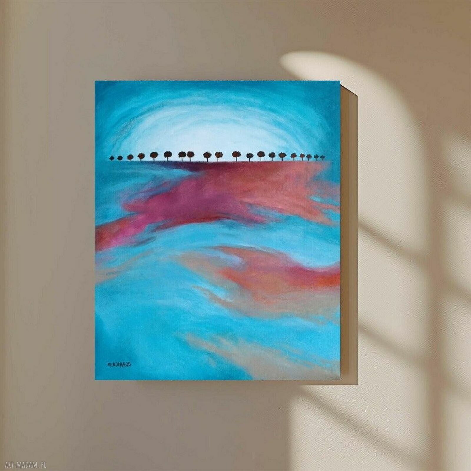 Drzewa - obraz akrylowy 60 x 50 cm