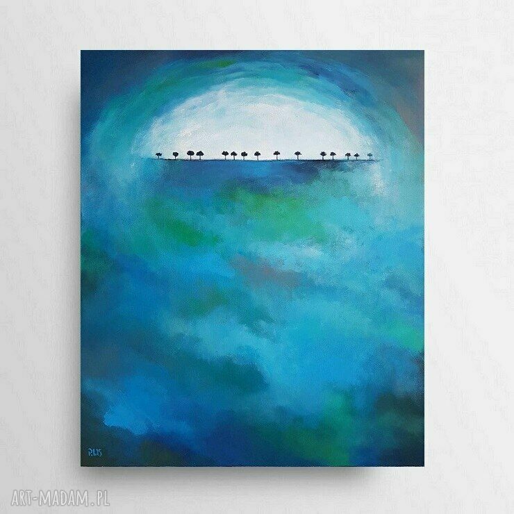 Obraz akrylowy “Drzewa” 60x50 cm - autorska praca handmade