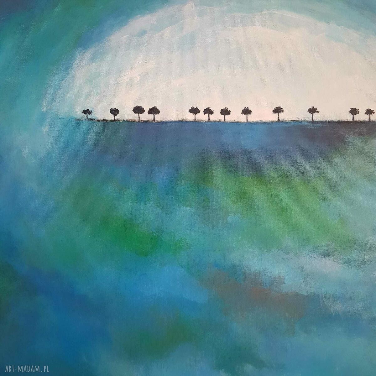 Obraz akrylowy “Drzewa” 60x50 cm - autorska praca handmade