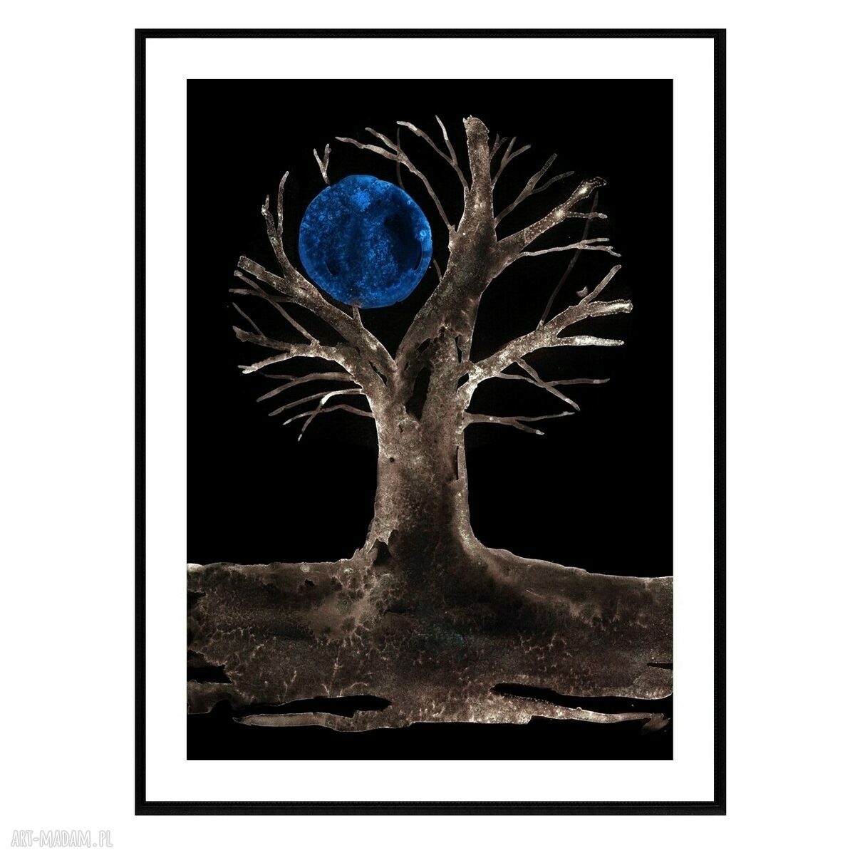 Plakat botaniczny Drzewo 2 - oryginalna grafika 50x70 cm