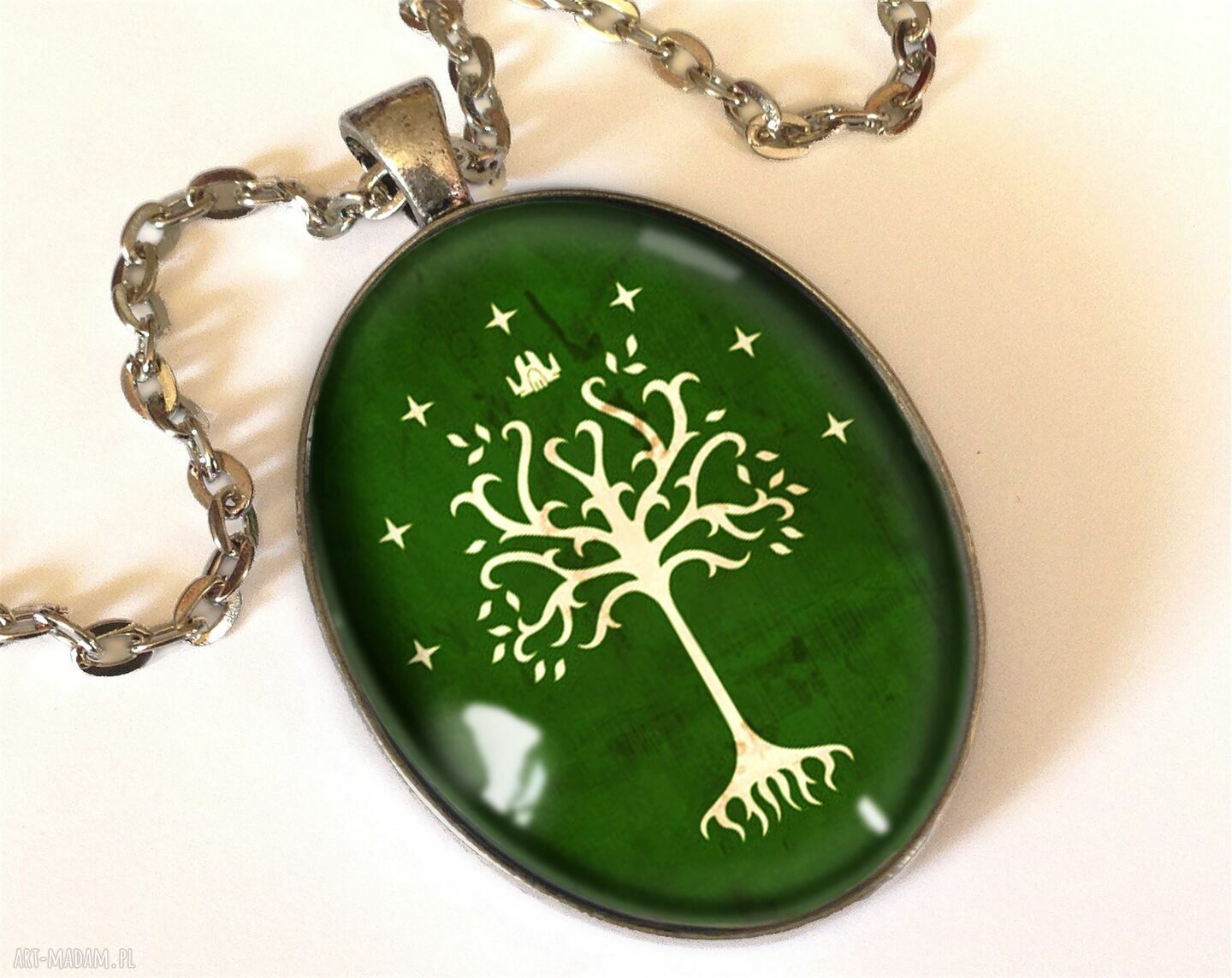 kolczyki: Drzewo Gondoru kolczyki wkrętki Ręcznie robione