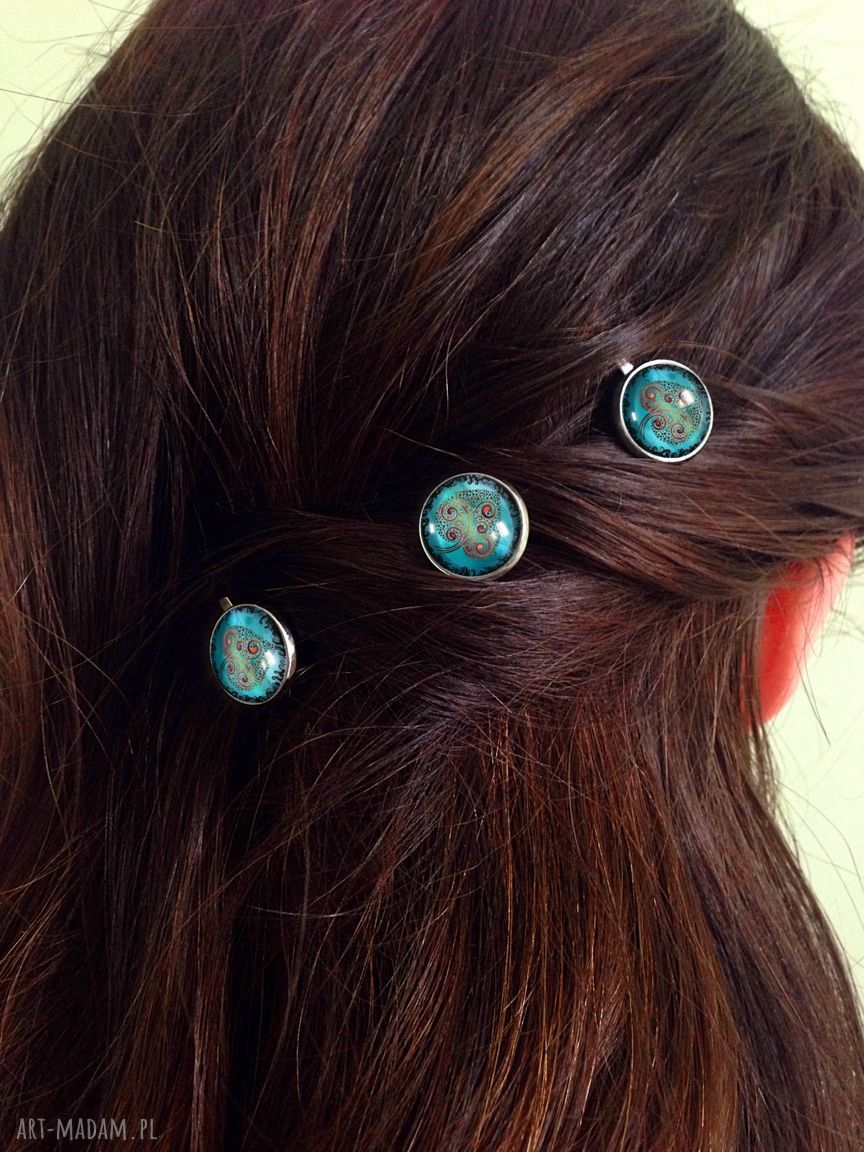 ozdoby do włosów: Drzewo miłości 3 wsuwki do włosów ręczne wykonanie